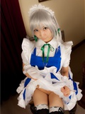cosplay美女套图 c77 Sakuya Izayoi　白丝假发扮相(1)(27)